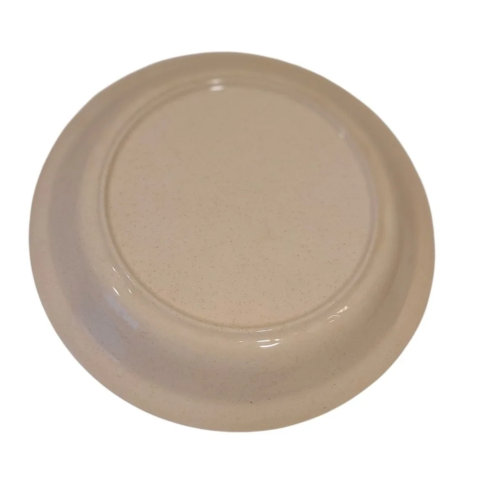 Vintage Ceramic Apple Pie Recipe Baking Dish Plate 10.25